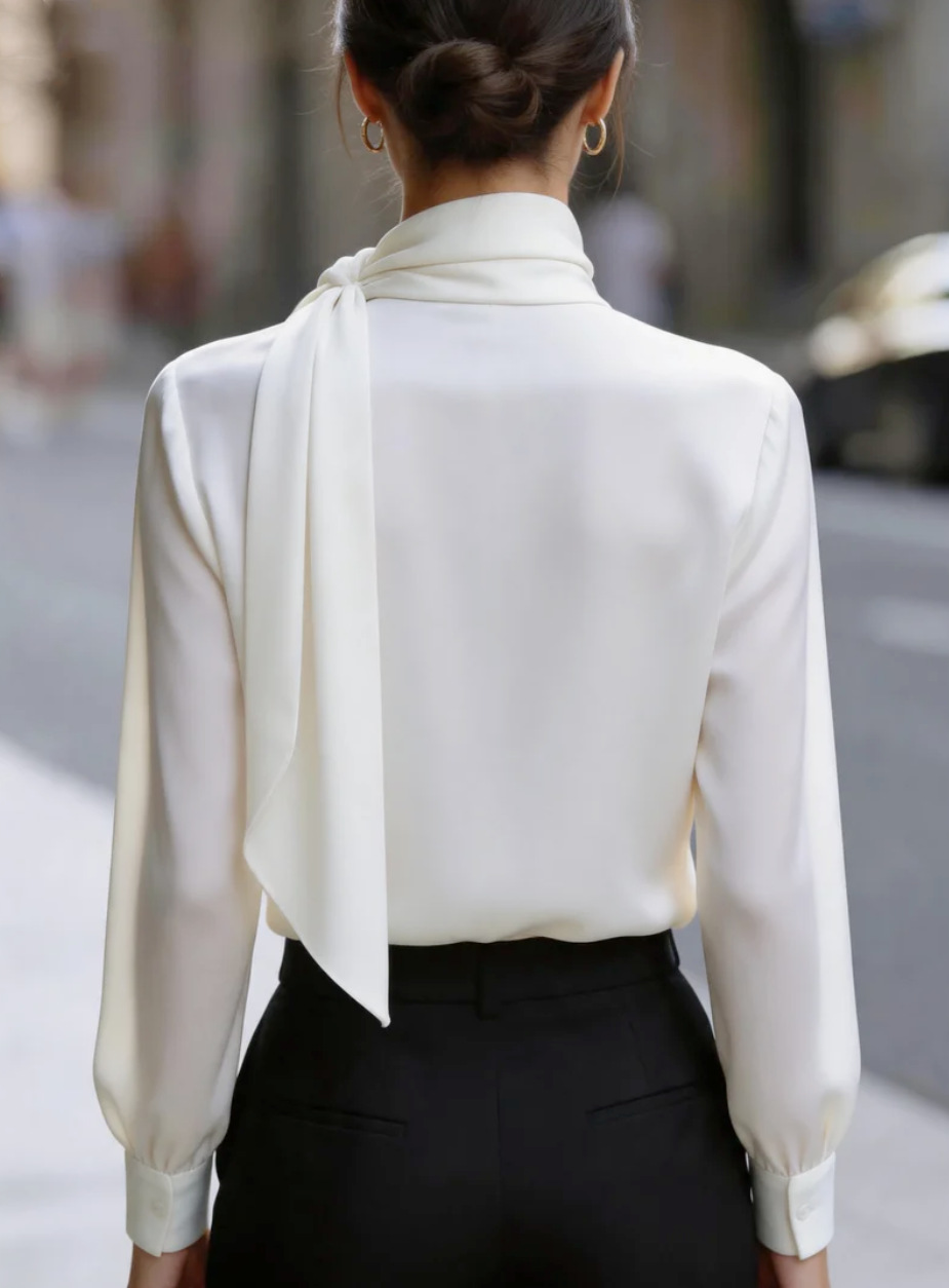 여성 패션 블라우스 봄 가을 보헤미안 리본 새틴 셔츠  - Luxury Lifestyle Women 리뷰 및 가격