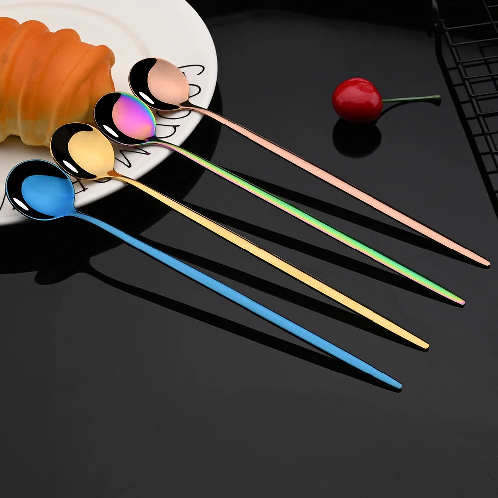 스테인리스 스틸 로즈 골드 커트레이 세트, 긴 손잡이, - Gold Cutlery Flatware 리뷰 및 가격