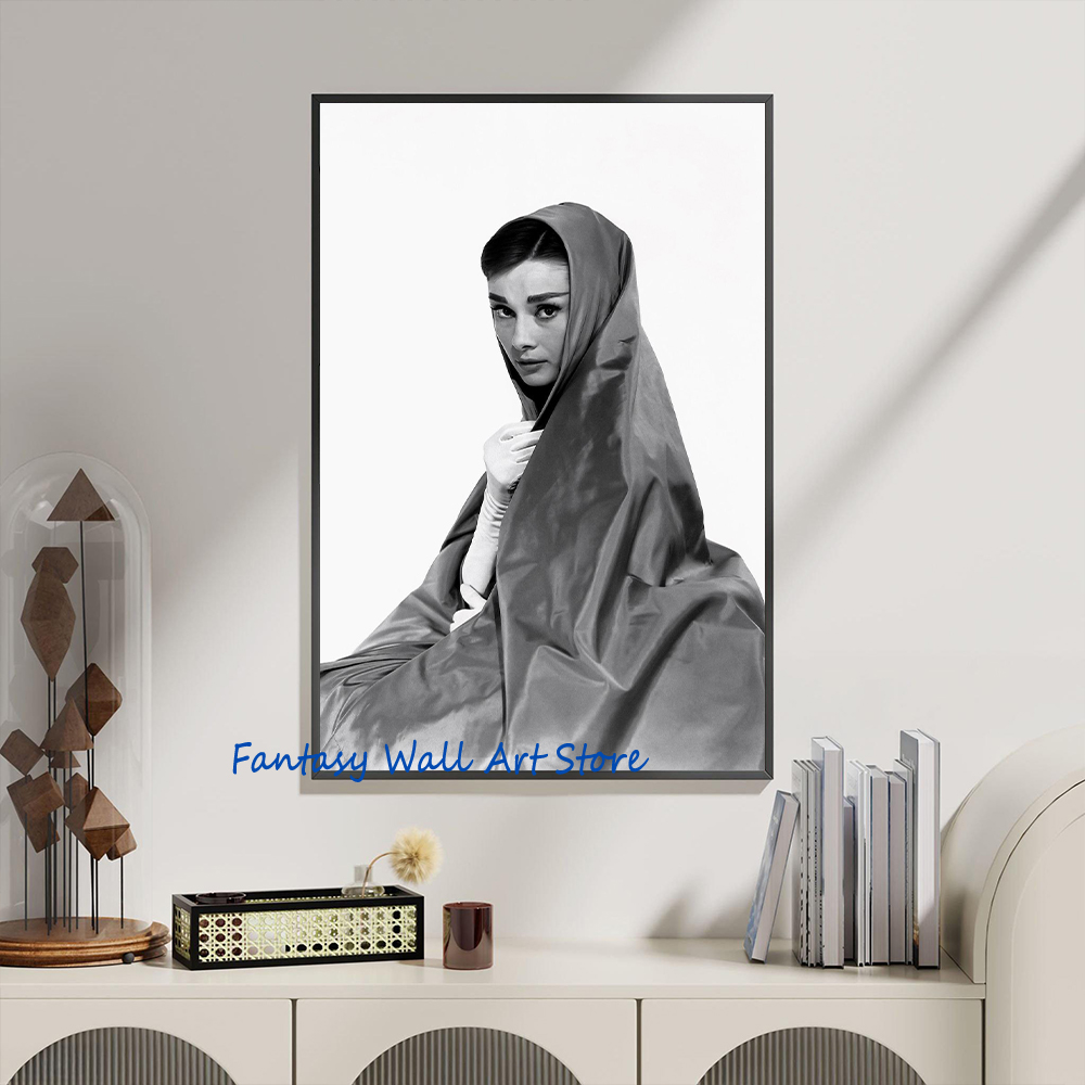 오드리 헵번 사진 레트로 포스터 흑백 럭셔리 패션 헵번 - Luxury Lifestyle Fashion 리뷰 및 가격