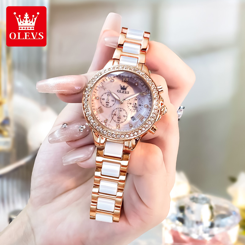 OLEVS 9999 여성 시계 브랜드 오리지널 우아한  - Luxury Lifestyle Women 리뷰 및 가격