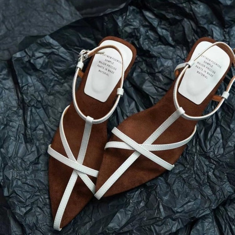여성 하이힐 샌들 여름 신발 럭셔리 소 가죽 스트랩 슬 - Luxury Lifestyle Shoes 리뷰 및 가격