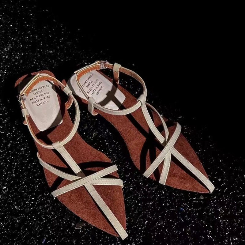 여성 하이힐 샌들 여름 신발 럭셔리 소 가죽 스트랩 슬 - Luxury Lifestyle Shoes 리뷰 및 가격