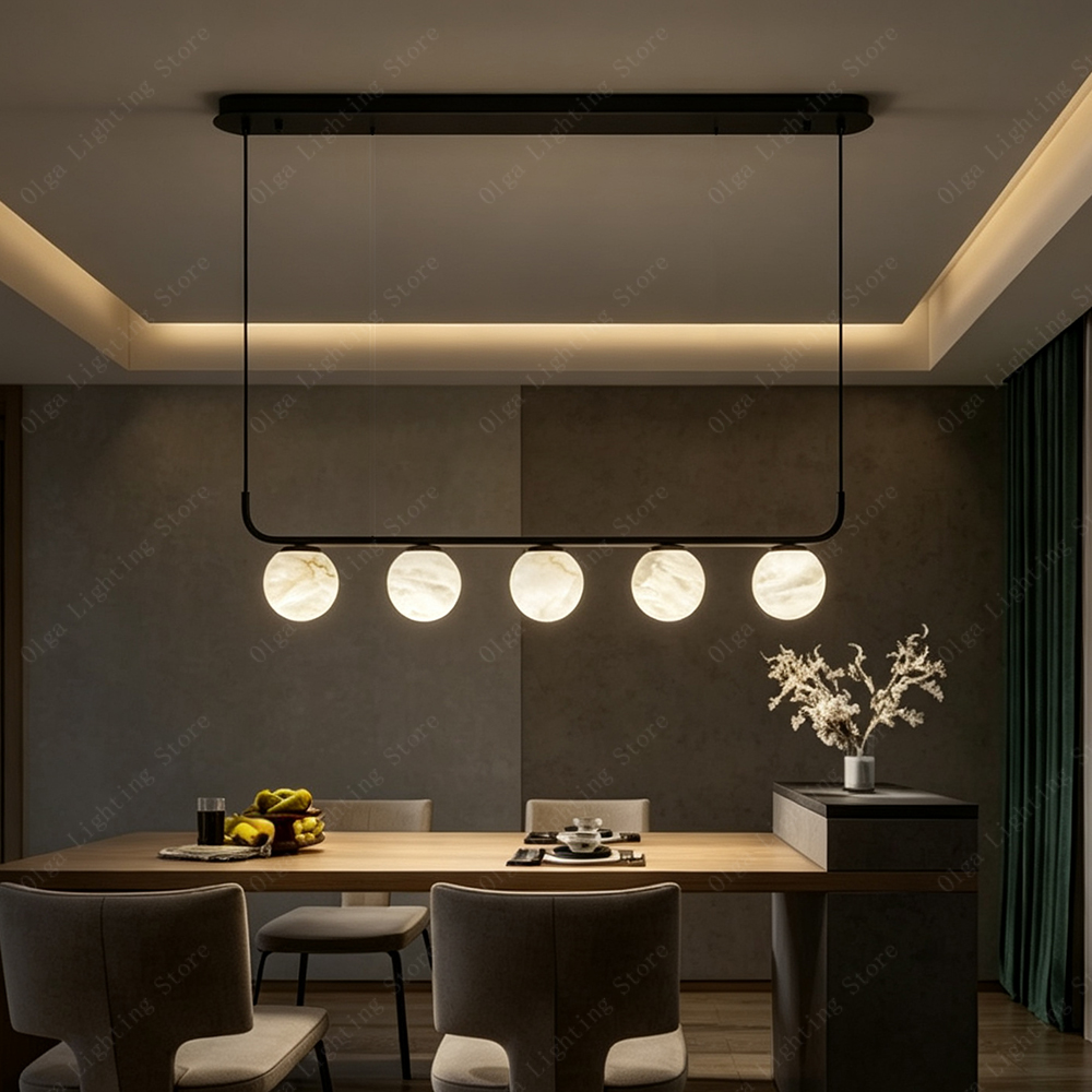 럭셔리 라이프스타일 라인형 대리석 볼 펜던트 조명, 다 - Luxury Lifestyle Hotel 리뷰 및 가격