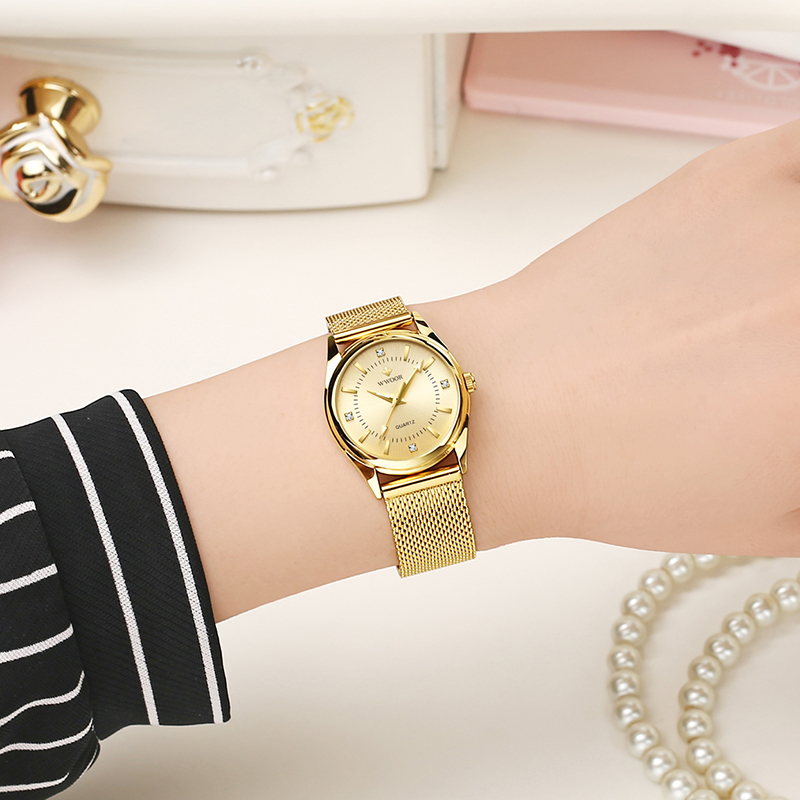 WWOOR 럭셔리 브랜드 드레스 골드 시계 숙녀 우아한 - Luxury Lifestyle Women 리뷰 및 가격