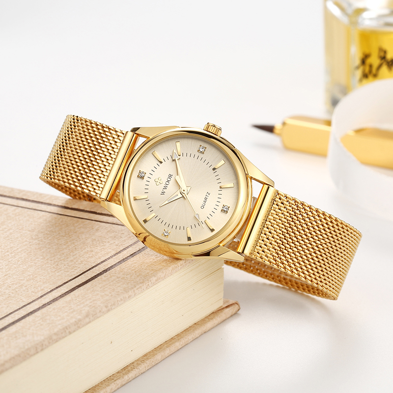 WWOOR 럭셔리 브랜드 드레스 골드 시계 숙녀 우아한 - Luxury Lifestyle Women 리뷰 및 가격